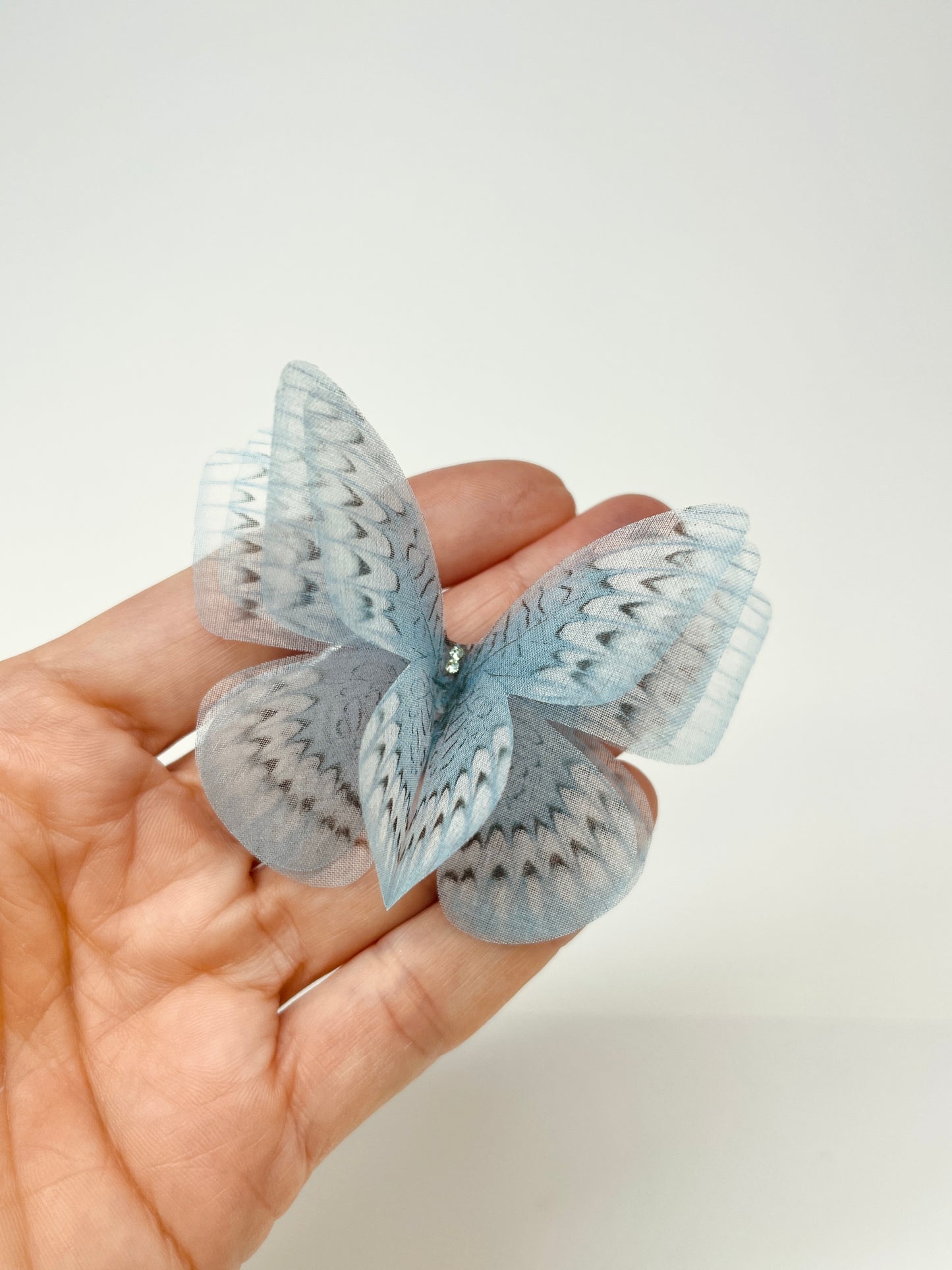 Aqua mint silk organza butterfly | Wedding bouquet | wedding dress applique | bridal shoes accessories
