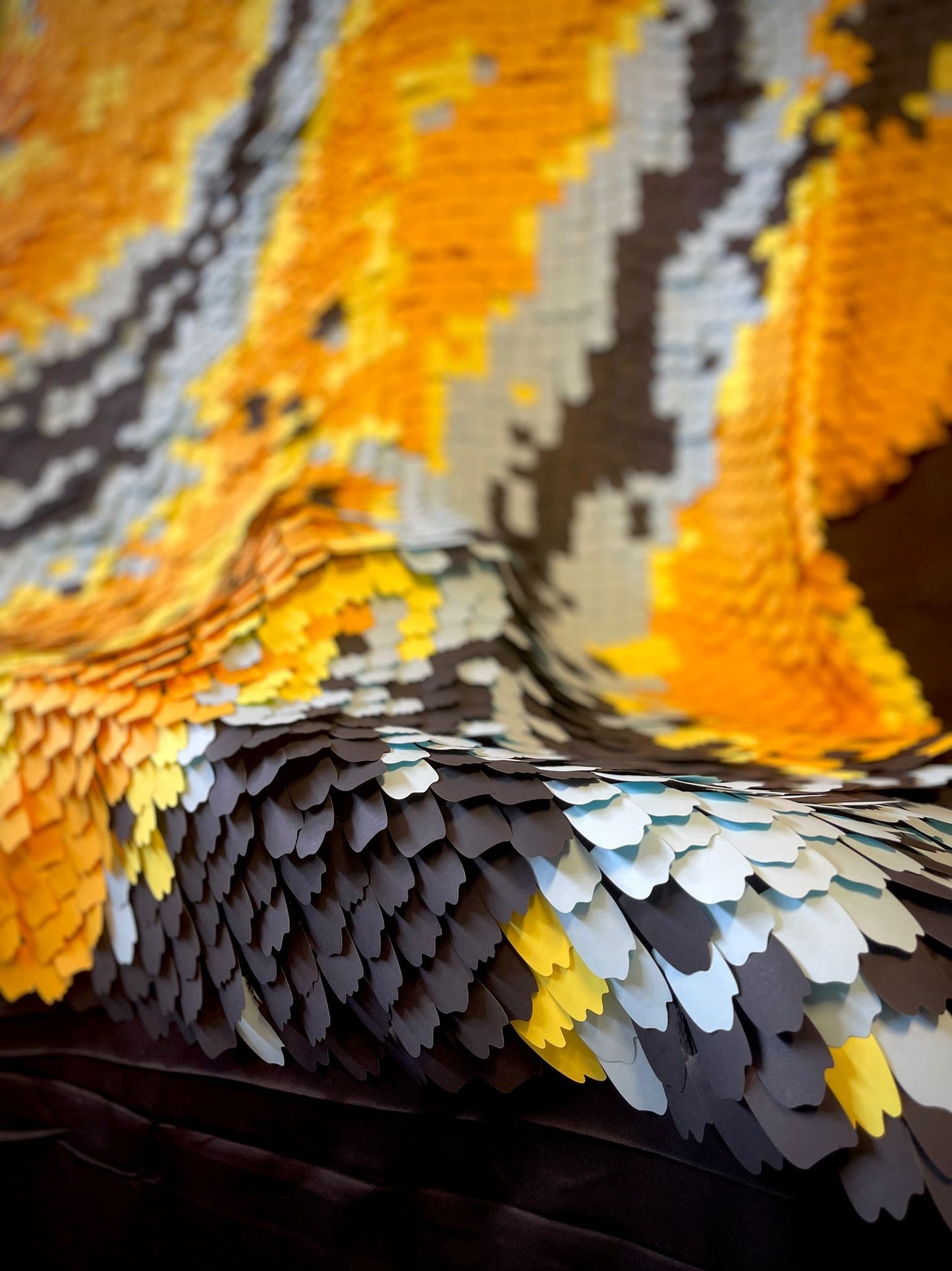Wall art installation | Uniq-D Interiors | Nature-Inspired Art Installations | Luxury Interiors | Transformative Art for Every Space