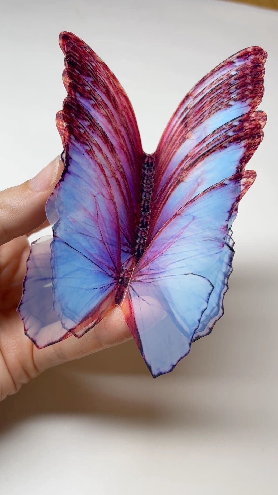 Unicorn wings butterflies | plastic translucent butterflies | 3D decorative butterflies | butterfly wall art installation (Copy)