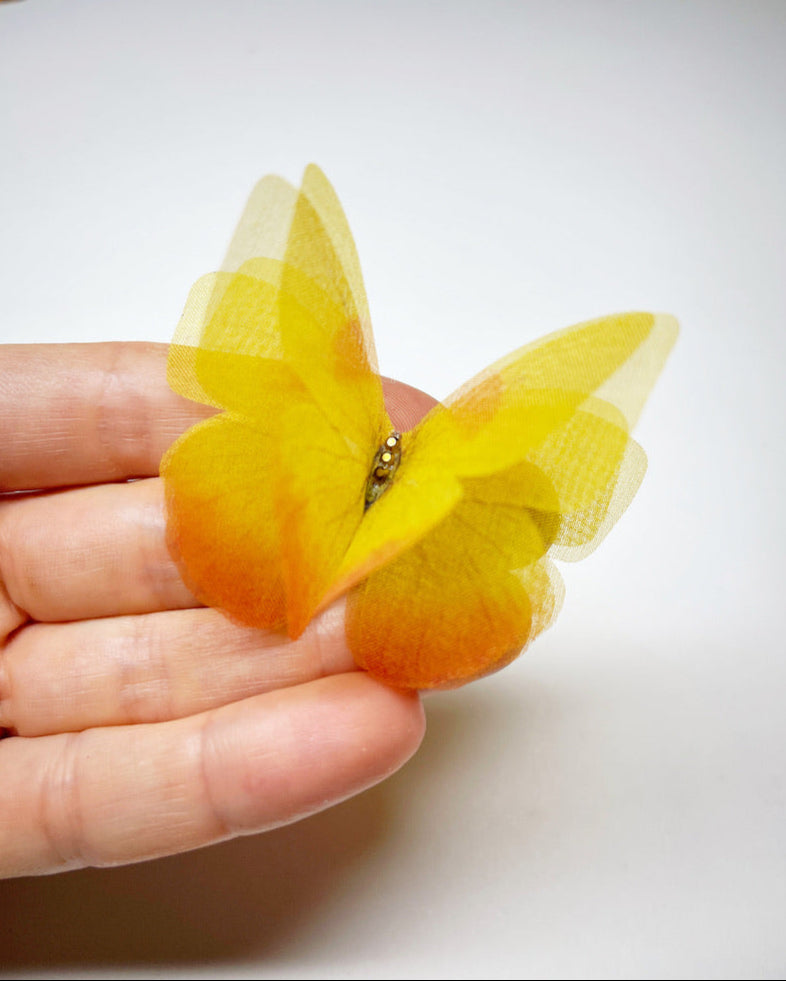 Custom silk organza butterfly | Wedding bouquet | wedding dress applique | bridal accessories