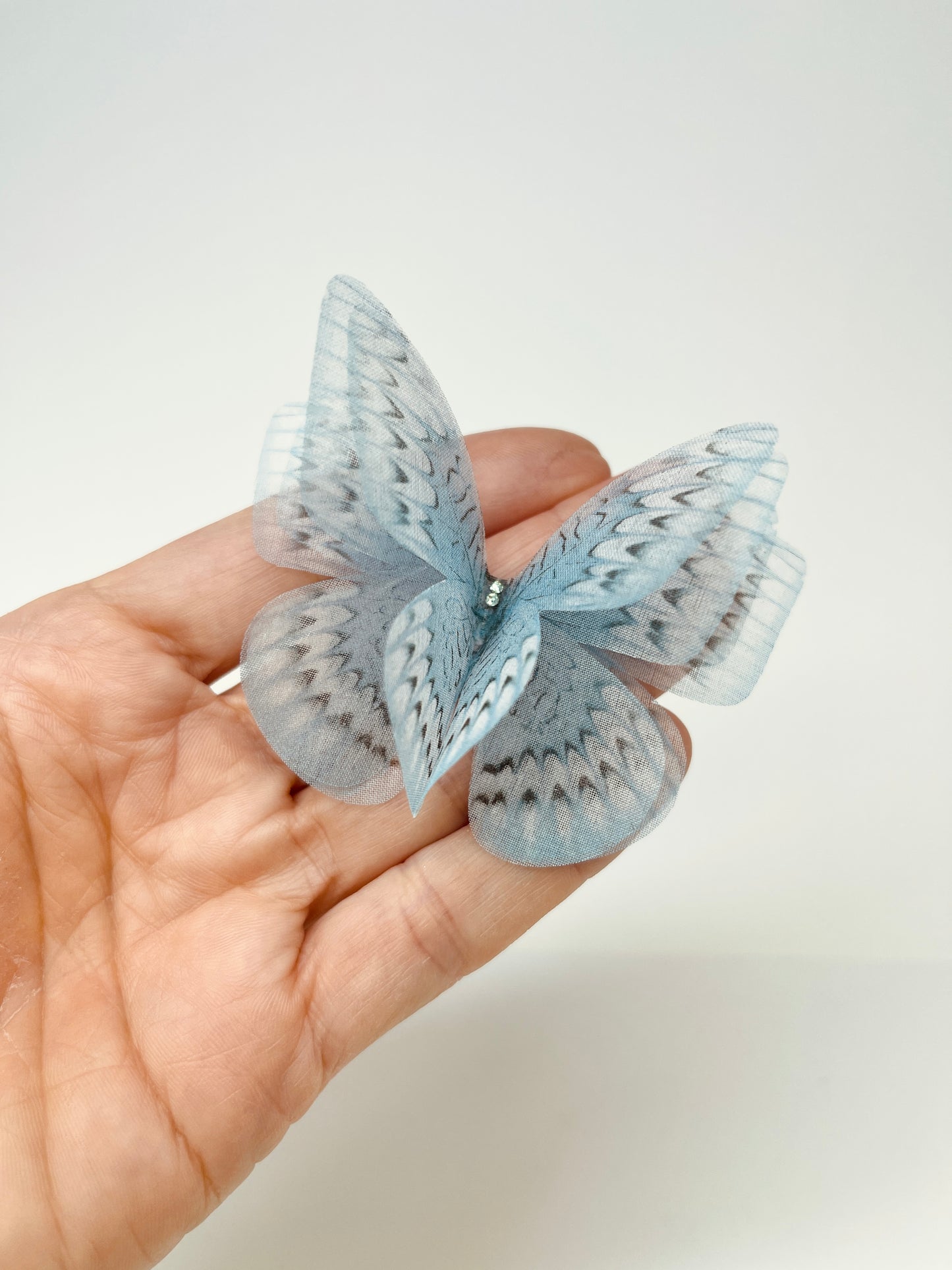 Aqua mint silk organza butterfly | Wedding bouquet | wedding dress applique | bridal shoes accessories