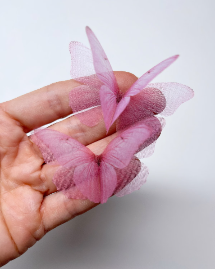 PINK SILK BUTTERFLY