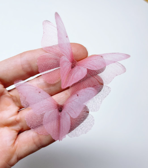 blush pink butterflies