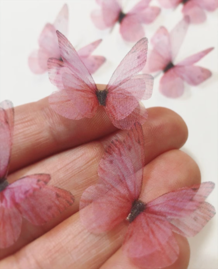 pink butterflies