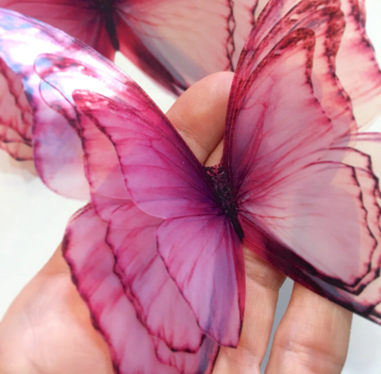 pink butterflies